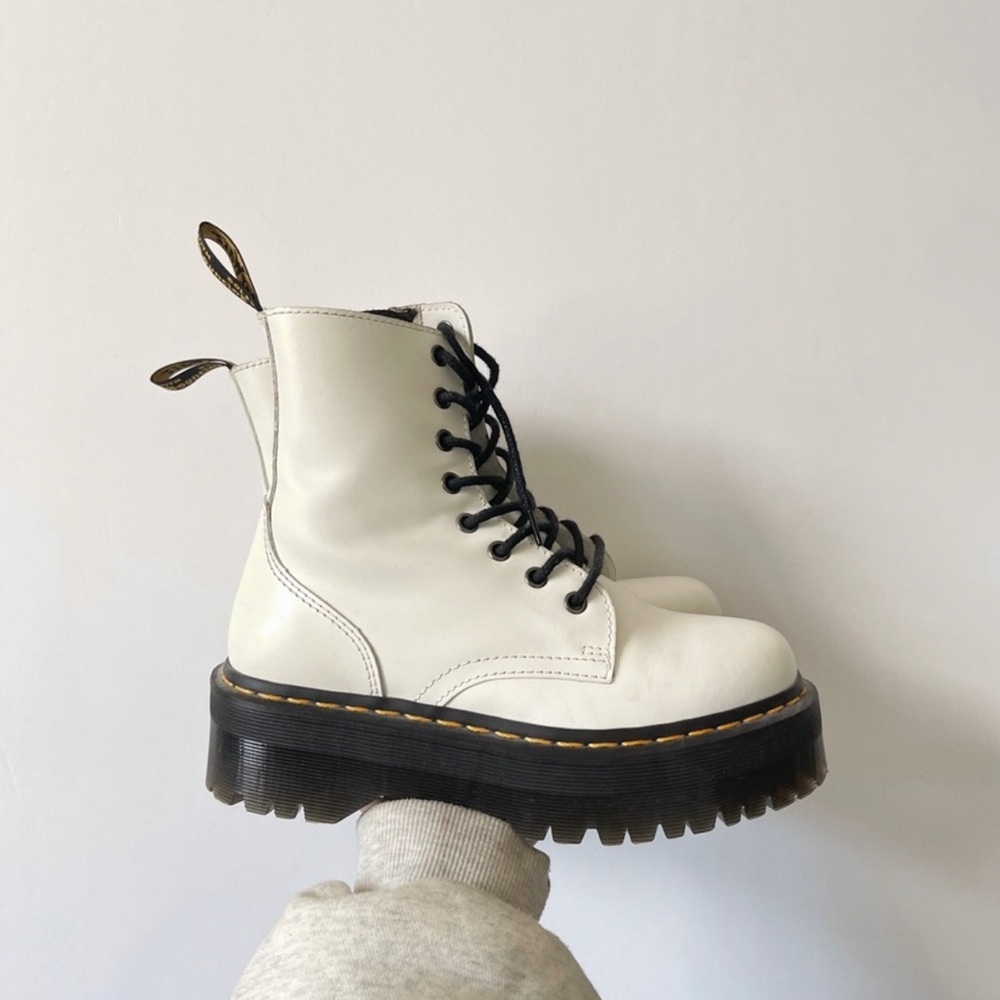 Dr. Martens White Combat Boots